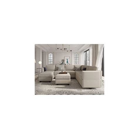 Buy Belffin Modular Sectional Sofa With Storage Seat Oversized U Shaped