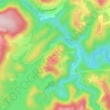 Mapa Topogr Fico Belluny Altitude Relevo