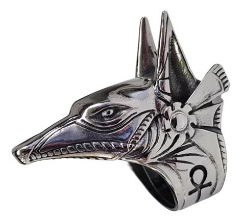 Anillo Defensa Personal Anubis Dios Egipcio Perro Acero Inox Mercadolibre