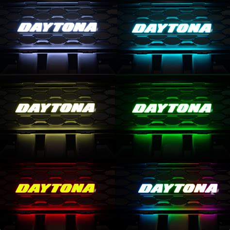 Daytona LED Badge: (Multicolor Flow)