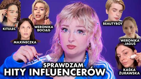 Sprawdzam HITY INFLUENCERÓW Test kilkudniowy YouTube