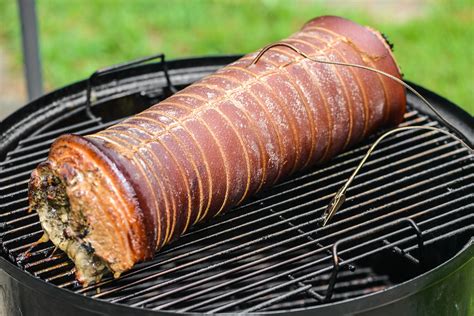 Crispy Smoked Italian Pork Belly Porchetta Recipe The Meatwave