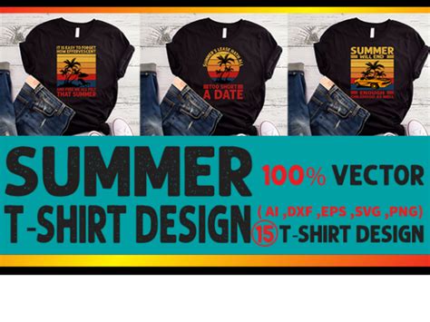 Best Selling Summer T Shirt Designs Bundle 15 Summer T Shirt Designs