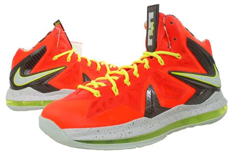 Nike Lebron 10 Ps Elite Total Crimson Fiberglass Black Volt