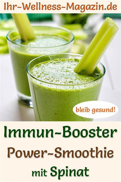 Gr Ner Spinat Smoothie Rezept F Rs Immunsystem Zum Abnehmen Und