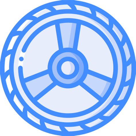 Wheel Basic Miscellany Blue Icon