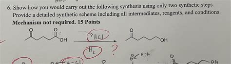 Solved Show How You Would Carry Out The Following Synthesis Chegg