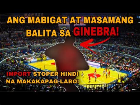 Pba Latest Update Breaking News Ang Mabigat At Masamang Balita Sa Sa