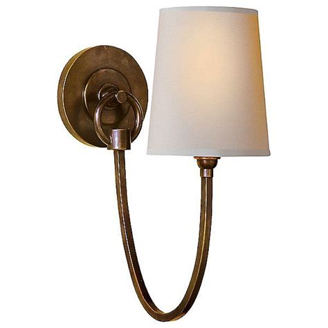 Reed Wall Sconce By Visual Comfort Color White Finish Brass