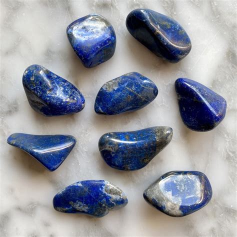 Lapis Lazuli Tumbled Pocket Stone - Minera Emporium Crystal & Mineral Shop