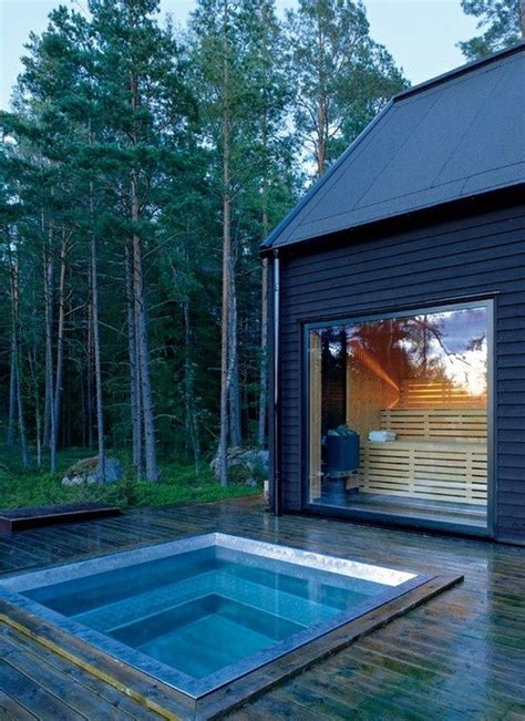 Hot Tub Outdoor Sauna House Sauna Design