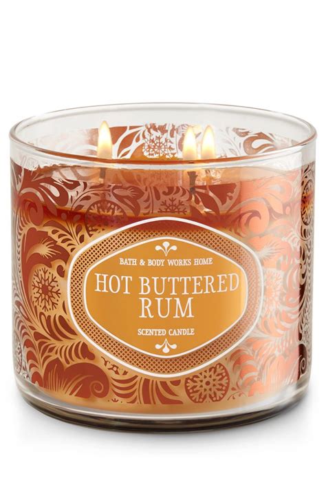 Hot Buttered Rum 3 Wick Candle Home Fragrance 1037181 Bath And Body Works