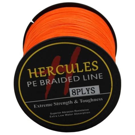 Orange Tapez Hercules Ligne De P Che Tress E En Pe Et Brins