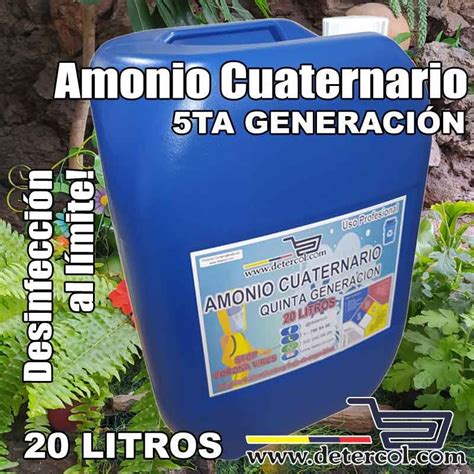 Amonio Cuaternario Quinta Generaci N Listo Para Usar Garrafa Por