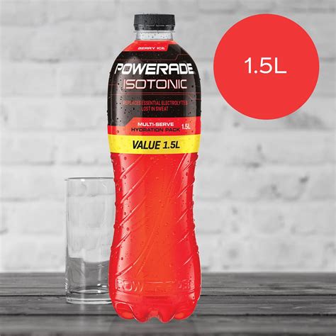 Powerade Isotonic Berry Ice Powder 15l Woolworths