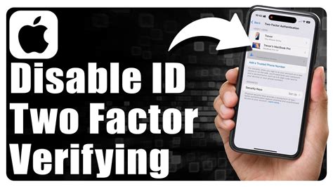 How To Turn Off 2 Factor Authentication On Apple Id Youtube