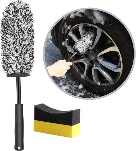 Jiyishihou Car Wheel Brush No Metal Wheel And Rim Detailing Brush Car