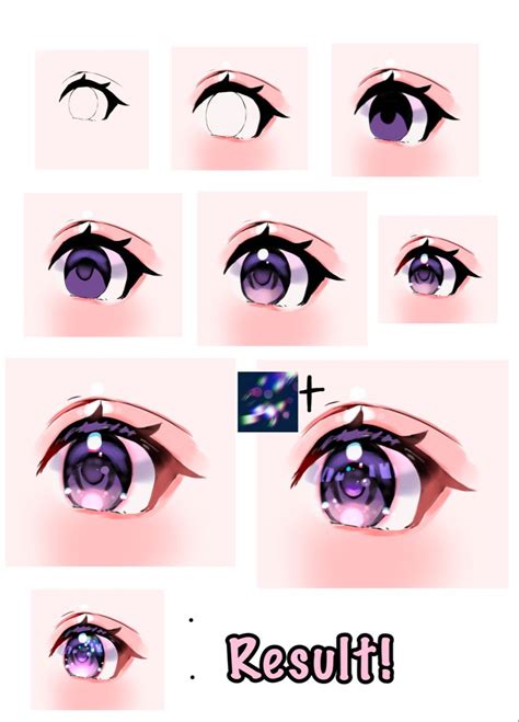 Anime Eye Step By Step Anime Eyes Eye Drawing Tutorials Digital