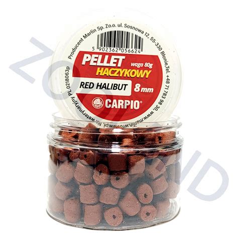 Pellet Haczykowy 8mm Red Halibut 80g CARPIO C 662 11255583543