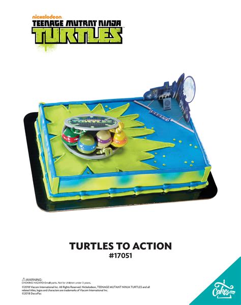 Teenage Mutant Ninja Turtles To Action Decoset Sht Cake Tmoc Page