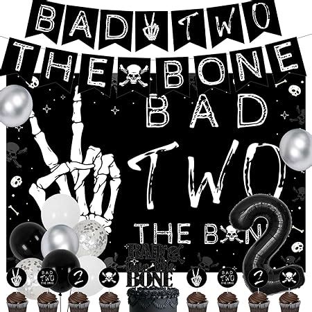 Amazon Bad Two The Bone Themed Nd Birthday Party Decorations For