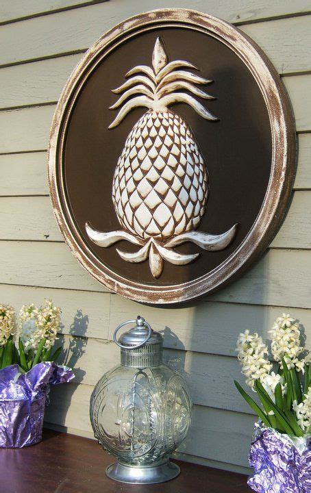 Outdoor Pineapple Plaque 24 Pineapple Wall Decor Pineapple Decor