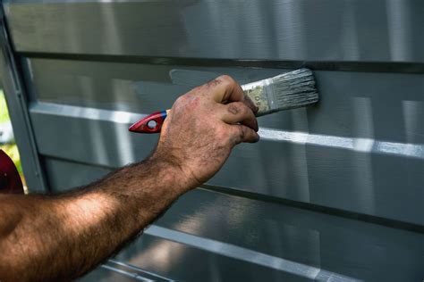 How To Paint A Metal Garage Door Valspar Paint