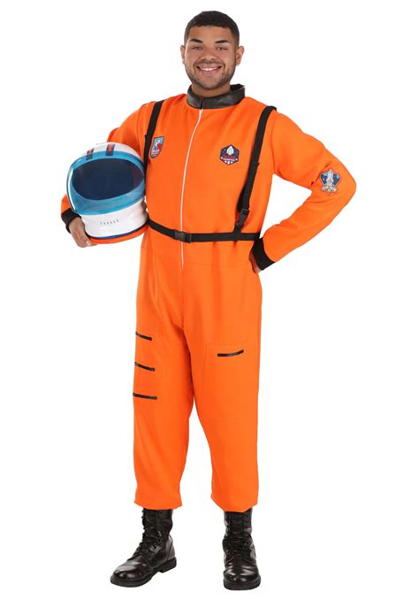 Plus Size Classic Orange Astronaut Costume Adult Astronaut Costumes