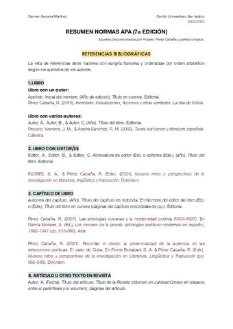 Corregido RESUMEN NORMAS APA 7a EDICION Pdf