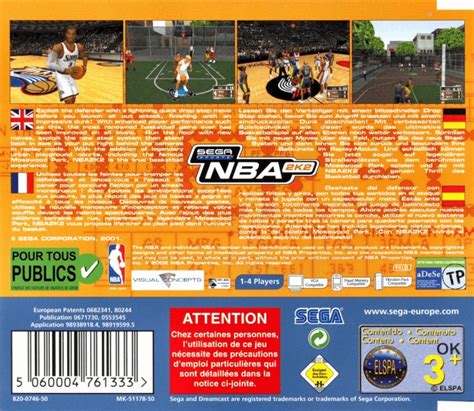 Nba 2k2 Boxarts For Sega Dreamcast The Video Games Museum