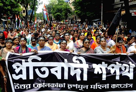 Trinamool Congress Tmc Women Leaders And Activists Take Part In A