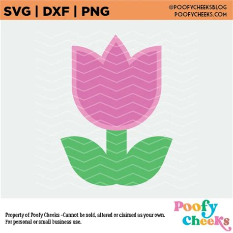 Free Tulip Svg File Poofy Cheeks