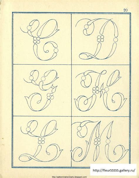 #22 - 179 - Fleur55555 | Pattern books, Monogram embroidery letters ...