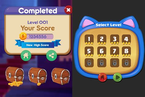 Combo Of Awesome Game Ui Pack Button Pack And Icon Pack 16 And 18 2d Gui Unity Asset Store