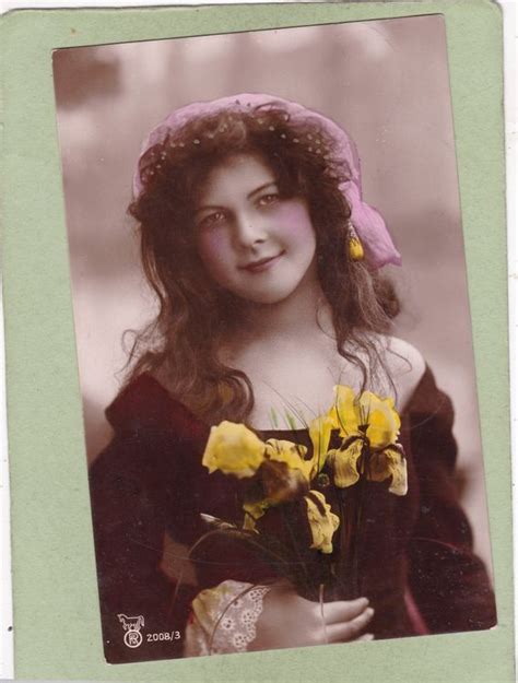 Kitsch Frau Mit Blumen 1907 Kaufen Auf Ricardo