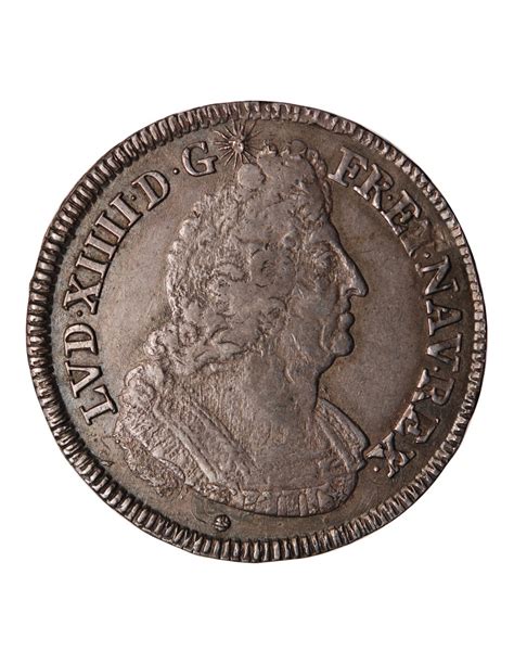 Louis Xiv Ecu Aux Palmes M Toulouse Argent Ttb Suffren