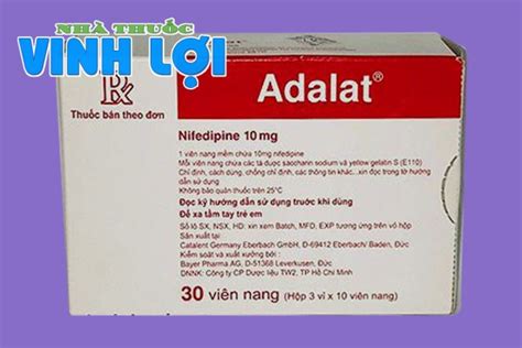 Thuốc Adalat 10mg Thành phần Tác dụng Cách dùng ngậm dưới lưỡi