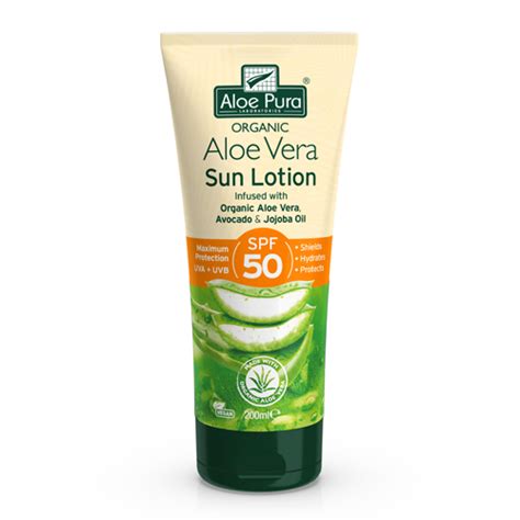 Aloe Pura Aloe Vera Sun Lotion SPF 50 200ml Health Matters