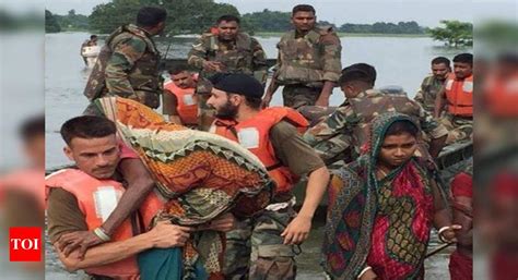 Eastern Army Engages In Flood Relief Operations In Assam Bihar India