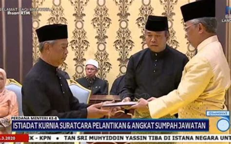 Muhyiddin Yassin Resmi Dilantik Menjadi PM Malaysia