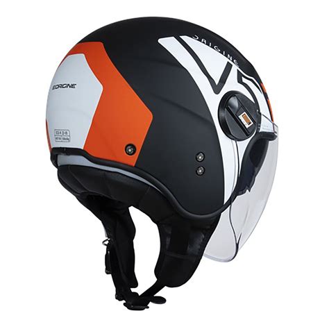 Origine Alpha V Open Face Helmet Black Motardinn