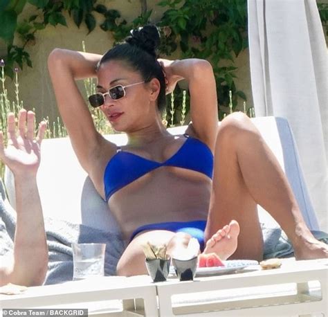 Nicole Scherzinger Showcases Incredible Figure In Skimpy Blue Bikini