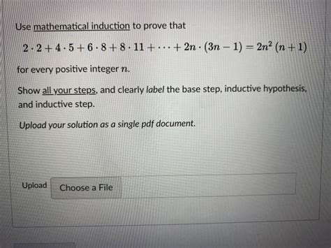 Solved Use Mathematical Induction To Prove That Chegg