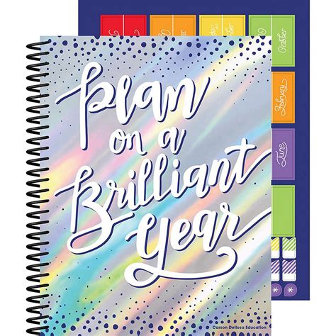 Sparkle And Shine Plan On A Brilliant Year Teacher Planner Oriental