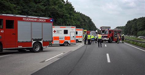 T Dlicher Verkehrsunfall Auf A Bei Lorsch