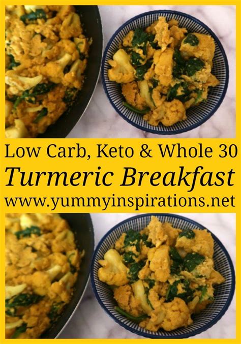 Turmeric Breakfast Bowl Recipe Easy Low Carb Keto Whole30 Idea