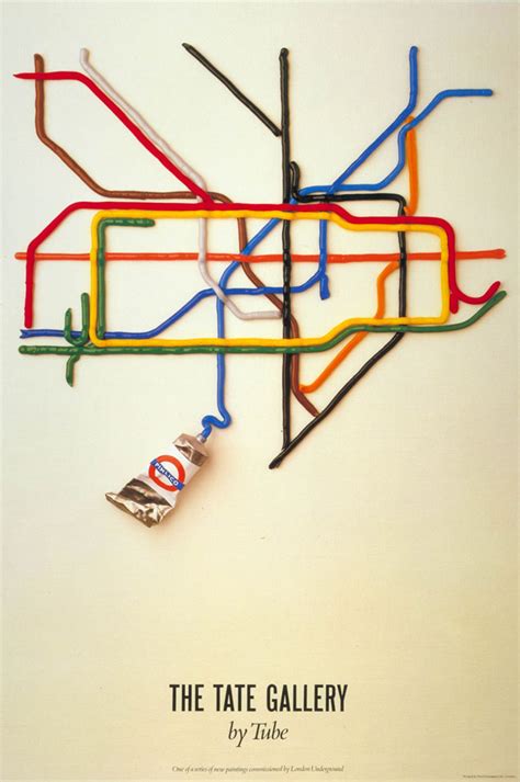 Tate by Tube poster, by David Booth