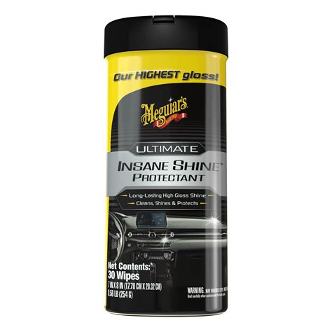 Meguiar S Ultimate Insane Shine Protectant Wipes G220200 30 Wipes