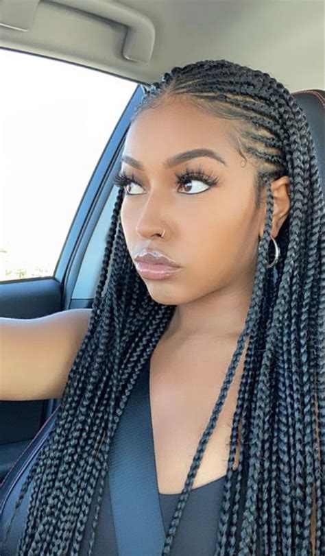 Pin By Maysara 🪷 On Fem Niné Braided Cornrow Hairstyles Box Braids