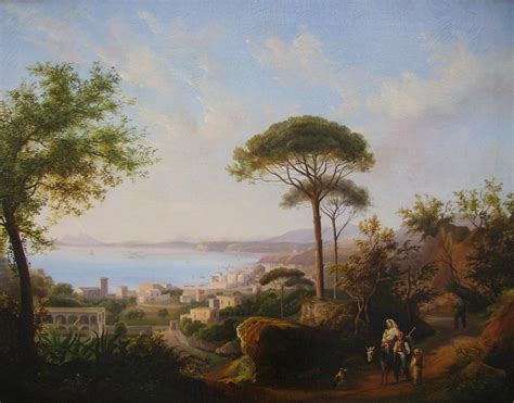 Asselin Veduta Del Vesuvio Da Lacco Ameno Di Ischia Marciano Arte